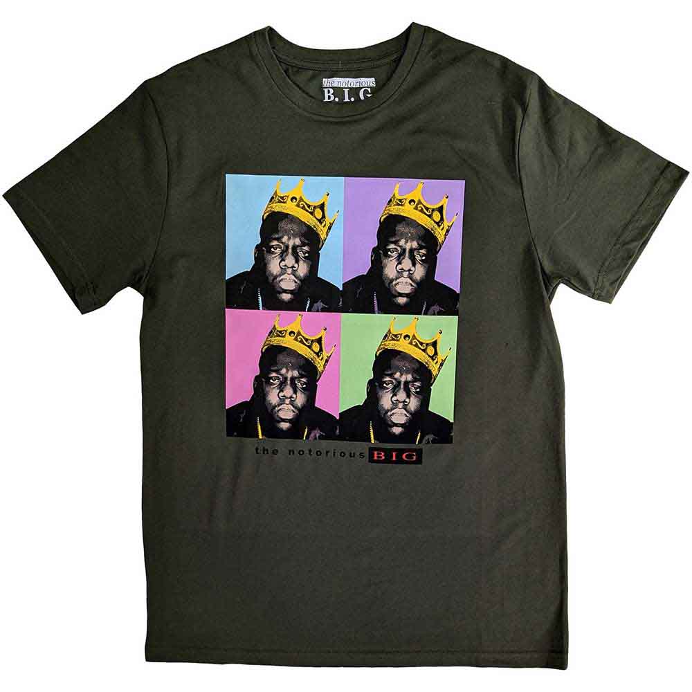 Biggie Smalls  - Crown Pop Art T-Shirt